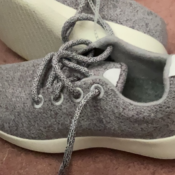 Allbirds purple gray woolrunner shoes sneakers size 5 - Picture 2 of 5